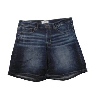 BKE Denim Payton Mens Dark Wash Distressed Jean‎ Shorts Size 31
